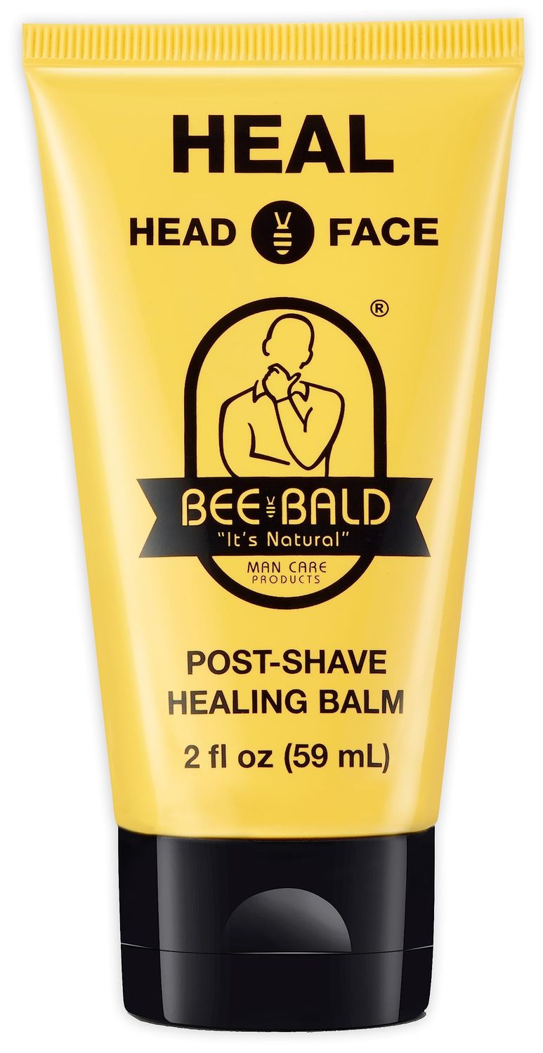 Bee Bald HEAL Aftershave for Men Healing Balm, Immediately Calms &amp; Soothes Damaged Skin, Treats Bumps, Redness, Razor Burn &amp; Other Shaving Irritations (2 Fl Oz)