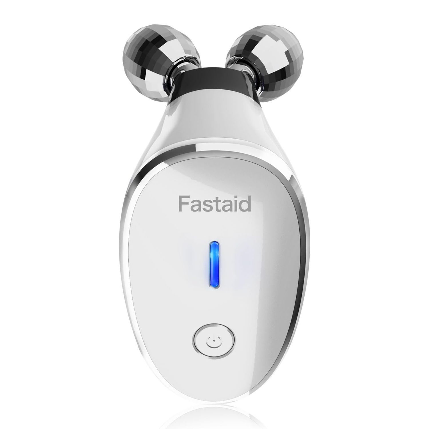 ELISHINE Microcurrent Facial Devices, Face Microcurrent Device, Facial Roller Massager for Double Chin, Boost Skin Care Products Absorption, Glossy White