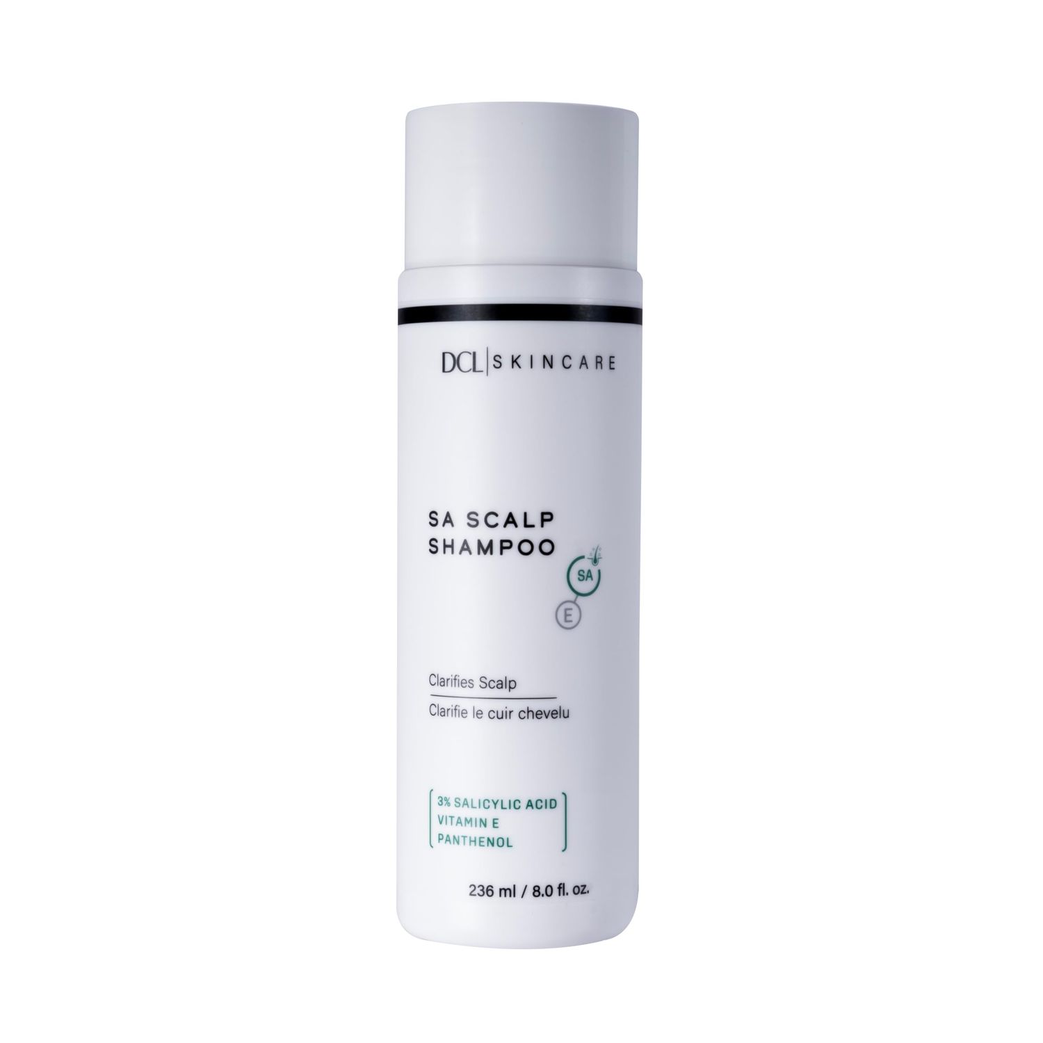 DCL Skincare SA Scalp Therapy Shampoo with Salicylic Acid for Itch &amp; Flake Control, 8 Fl oz