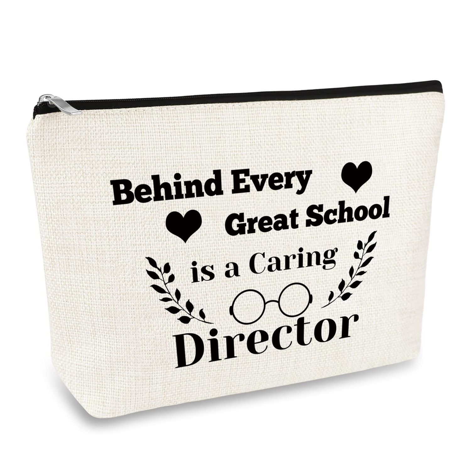 Director Gifts Teacher Appreciation Gifts Cosmetic Bag for Women Preschool Director Gift Daycare Teacher Gifts Thank You Gift Christmas Birthday Retirement Gifts for Director Teacher Travel Makeup Bag