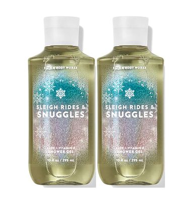 Bath and Body Works Sleigh Rides &amp; Snuggles Shower Gel Gift Sets 10 Oz 2 Pack (Sleigh Rides &amp; Snuggles)