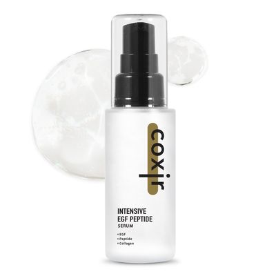 coxir INTENSIVE EGF PEPTIDE SERUM l Day&amp;Night Youth Activating Serum l EGF(Epidermal Growth Factor), Multi-Peptides, Niacinamide, Collagen l Fine Lines, Damaged Skin Barrier [50ml/1.69 fl.oz]