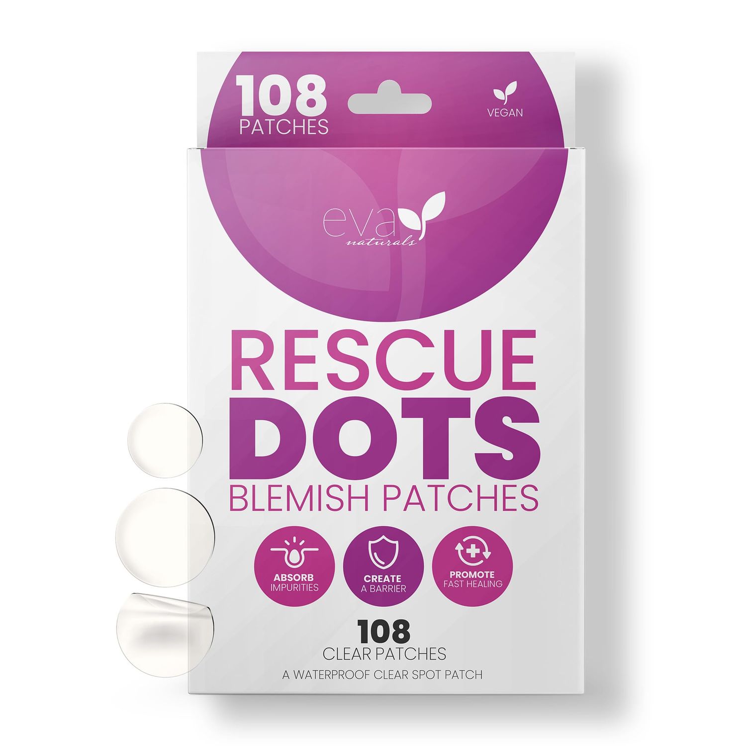Acne Dots with Hydrocolloid for Covering Pimples &amp; Zits, Zit Patches, Acne Patches Salicylic Acid &amp; Blemish Spot Treatment, Pimple Spot Treatment for Face &amp; Skin