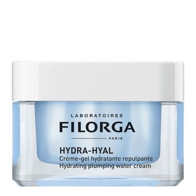 Filorga Hydra-Hyal Cream-Gel, Anti-Aging Facial Treatment for Hydrated and Plumped Skin, Pore Refining Formula with Hyaluronic Acid for Mattifying Hydration for All Skin Types, 1.69 fl. oz.