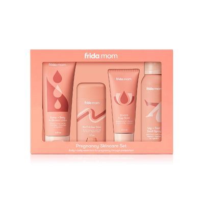 Frida Mom Pregnancy Skincare Set, Body Relief for Stretch Marks, Dry Skin, Swelling, &amp; Chafing - 4pk Set