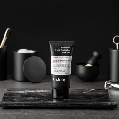 Anthony All-Purpose Facial Moisturizer - Mens Hydrating Lotion for Dry Skin - Lightweight, Non-Comedogenic, Anti-Aging Formula - 3 Fl Oz