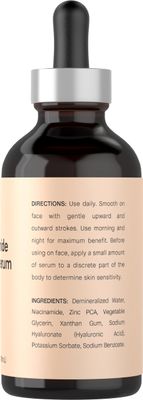 Coera Niacinamide Serum with Zinc | 4 fl oz | Moisturizer for Face and Skin | with Hyaluronic Acid | Professional Strength Formula | Free of Parabens, SLS &amp; Fragrances | Packaging May Vary