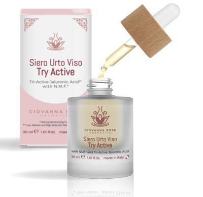 Giovanna Rose Cosmetics - Hydrating Facial Serum with 3 Molecular Weight Hyaluronic Acid - Anti-Wrinkle, Anti-Blemish for Men and Women, with Snail Slime and Elastin - Natural Illuminator