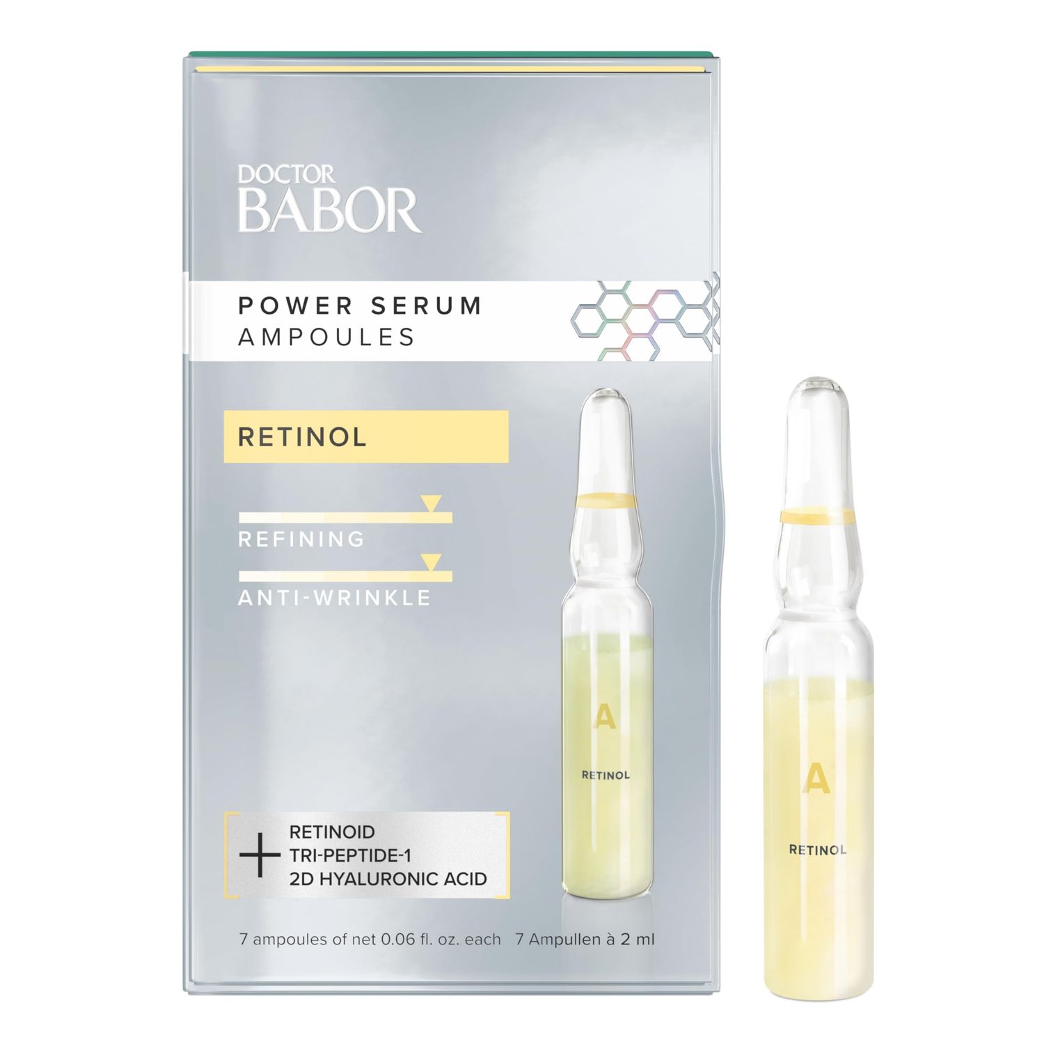 Babor Power Serum Ampoules - Retinol Serum, 7 Days to Renewed Skin, Counteract Signs of Premature Aging