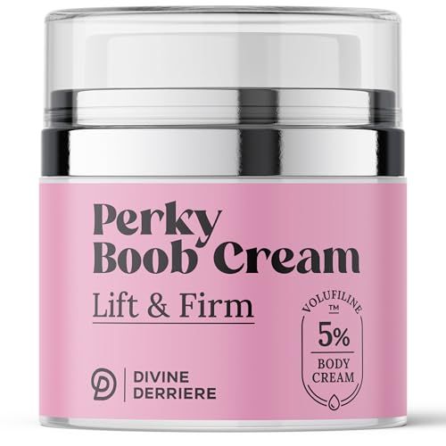 Divine Derriere Perky Body Cream - Lift &amp; Firm Skin Tightening Cream for Body - Moisturizing Chest Firming Cream with Volufiline Helps Tighten Saggy Crepey Skin for a Perkier Look &amp; Toned Dcollet