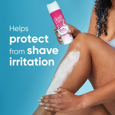 Gillette Venus Satin Care Dry Skin Shave Gel for Women, 6 Count, 7oz Each, Infused with Shea Butter for a Comfortable Shave