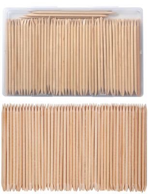 200Pcs Wooden Wax Sticks - Borogo Eyebrow, Lip, Nose Small Waxing Applicator Sticks for Hair Removal and Smooth Skin - Spa and Home Usage