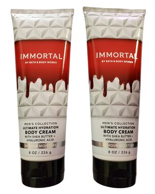 Bath and Body Works Immortal Body Cream, 8 oz, Pack of 2