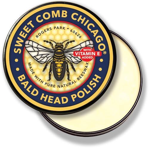 Bald Head Polish: Mens Aftershave Polish for Men, Waterproof Moisturizer for Bald Heads, Great for Father&#39;s Day, Christmas, Holiday, 4 OZ.