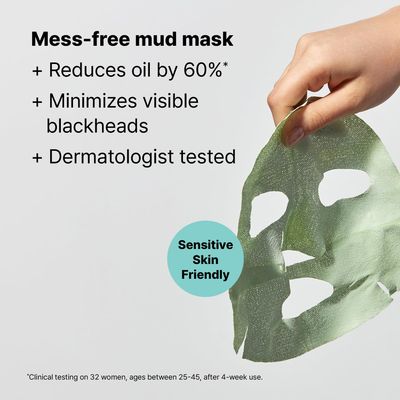 Dr.Jart+ Pore.Remedy Purifying Mud Face Mask | Sheet Mask | Korean Skin Care, 1 Pack