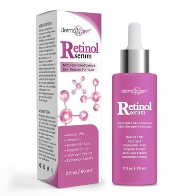 DERMAXGEN Retinol Cream - 3% (Percent) Retinol Cream for Face with Hyaluronic Acid Anti-Aging Face Cream for Fine Lines &amp; Wrinkles - Hydrating Face Moisturizer (2 FL OZ, RETINOL SERUM)