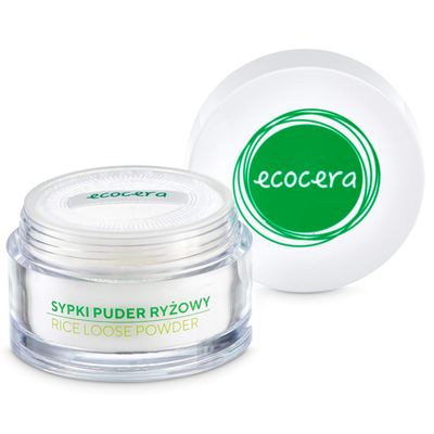 ECOCERA Rice Loose Powder Perfect For Oily And Combination Skin Hypoallergenic Delicate Transparent Light - Race Fixer - 15g
