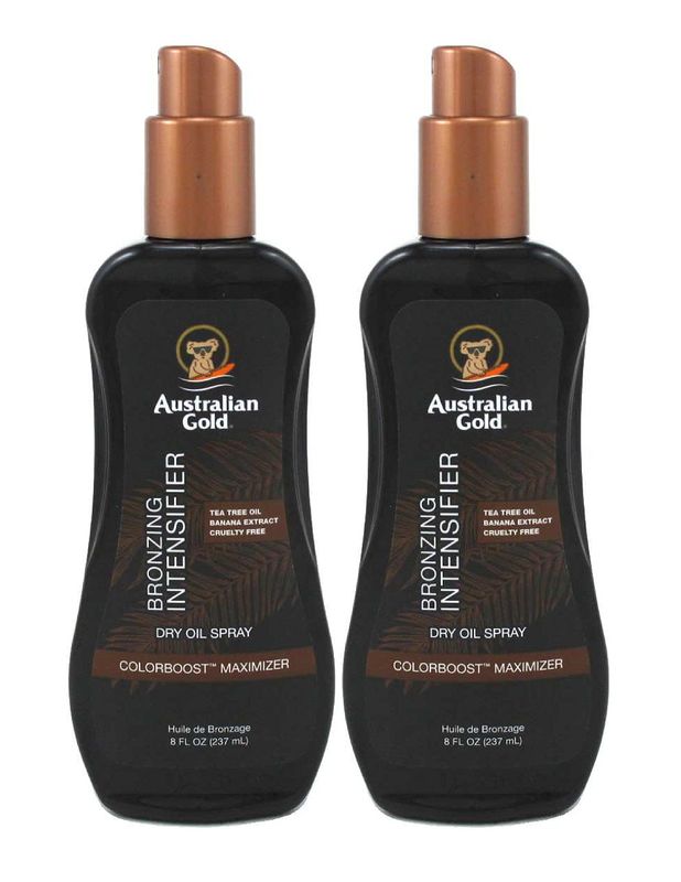 Australian Gold Intensifier Bronzing Dry Oil Spray 8 Ounce (Pack of 2)