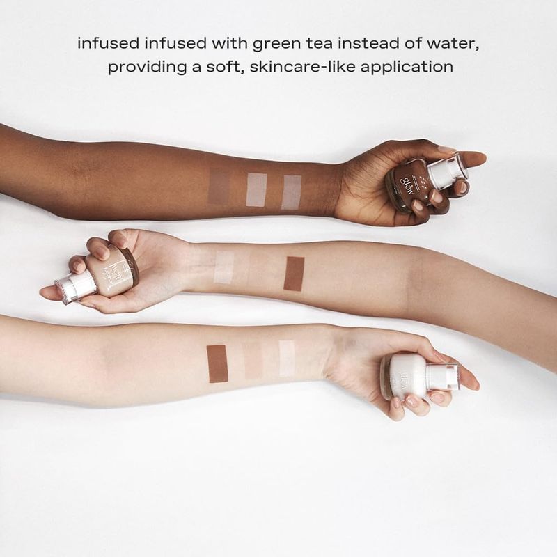 glow breathable blemish balm #white : lightweight &amp; hydrating, skincare-like, medium-coverage bb cream infused with green tea water, 1 fl oz