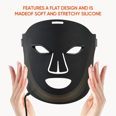 ESTANANA Red Light Therapy for Face Mask, 7 Modes LED Face Mask infrared Light Therapy for Facial Rejuvenation, Wrinkle Reduction, Anti-Ageing