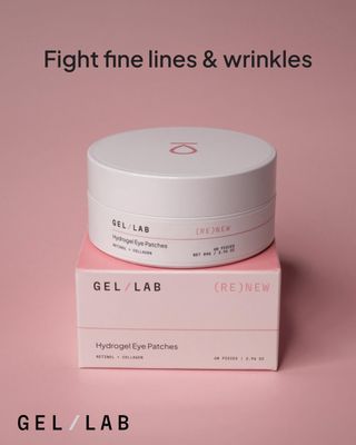 Gel Lab RENEW Collagen &amp; Retinol Under Eye Gel Patches - Korean Hydrating Eye Mask for Fine Lines, Wrinkles, Firming, and Brightening Skin - 60 Gel Eye Patches