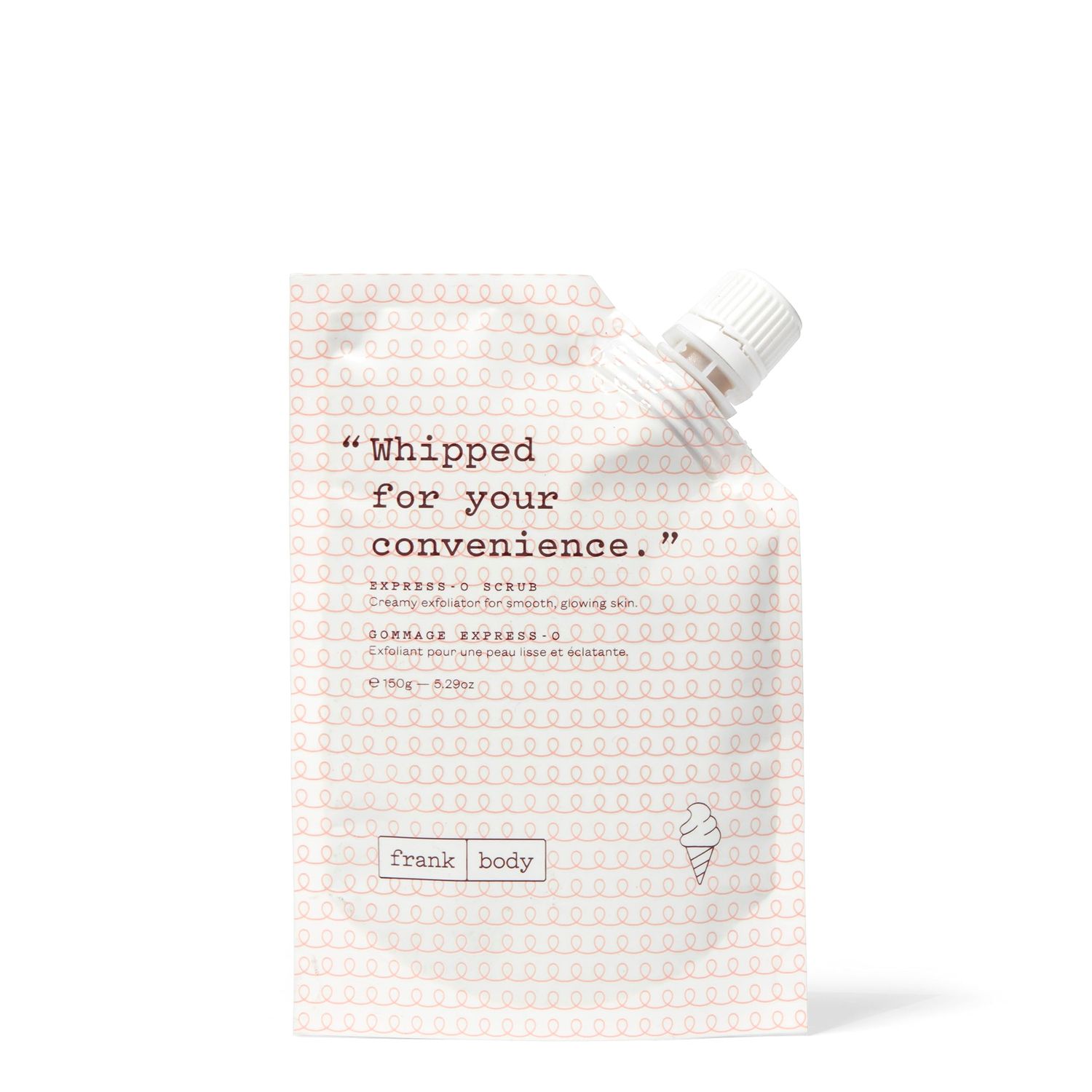Frank Body Express-O Coffee Scrub, 5.07oz | Natural &amp; Cruelty Free &amp; Mess-Free Exfoliating Body Scrub | Creamy Vegan Skin Care Scrub | Nourishing Scrub Smooths And Moisturizes Skin | 1ct