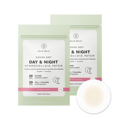 Cover Dot Ollie Belle Hydrocolloid Acne Patches with Salicylic Acid, Aloe &amp; Centella Invisible Pimple Stickers Blemish Treatment (120 dots) Made in Korea