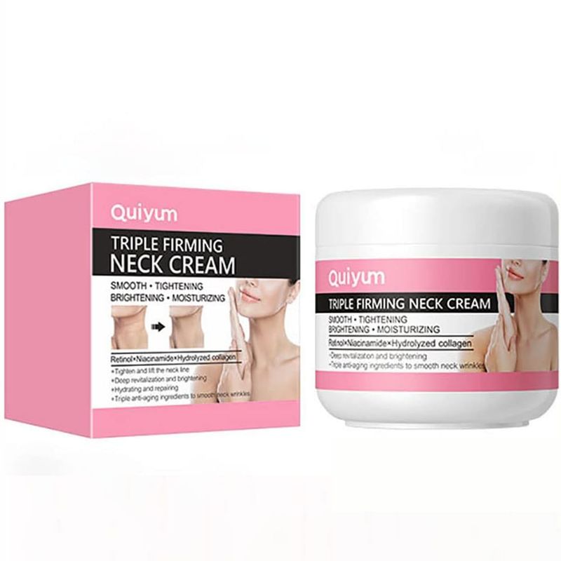 BEUKING Neck Cream Travel Size Mini Wrinkle Remover Firming Smooth Skin Anti-Wrinkle Anti-Aging Moisturizing Nourishing Fast-Absorbing Non-Greasy Spring Summer Autumn Winter Neck Care, 1.06 oz