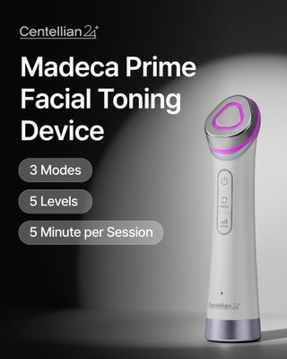 Centellian 24 Madeca Prime Facial Toning Device - 3-in-1, Glowing Glass Skin, Better Absorption, Ultra Light. Microcurrent, Premium Korean Skin Care.