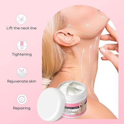 BEUKING Neck Cream Travel Size Mini Wrinkle Remover Firming Smooth Skin Anti-Wrinkle Anti-Aging Moisturizing Nourishing Fast-Absorbing Non-Greasy Spring Summer Autumn Winter Neck Care, 1.06 oz