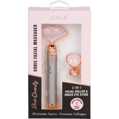 2-IN-1 ROSE QUARTZ SONIC FACIAL MASSAGER