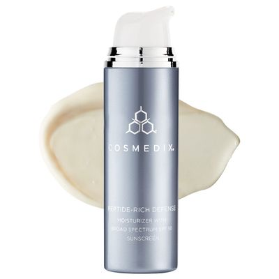 COSMEDIX Peptide-Rich Defense Face Moisturizer for Women &amp; Men - Hydrating Face Lotion with Broad Spectrum SPF 50 Sunscreen for Fine Lines &amp; Wrinkles - Facial Skin Care for Softer &amp; Smoother Skin