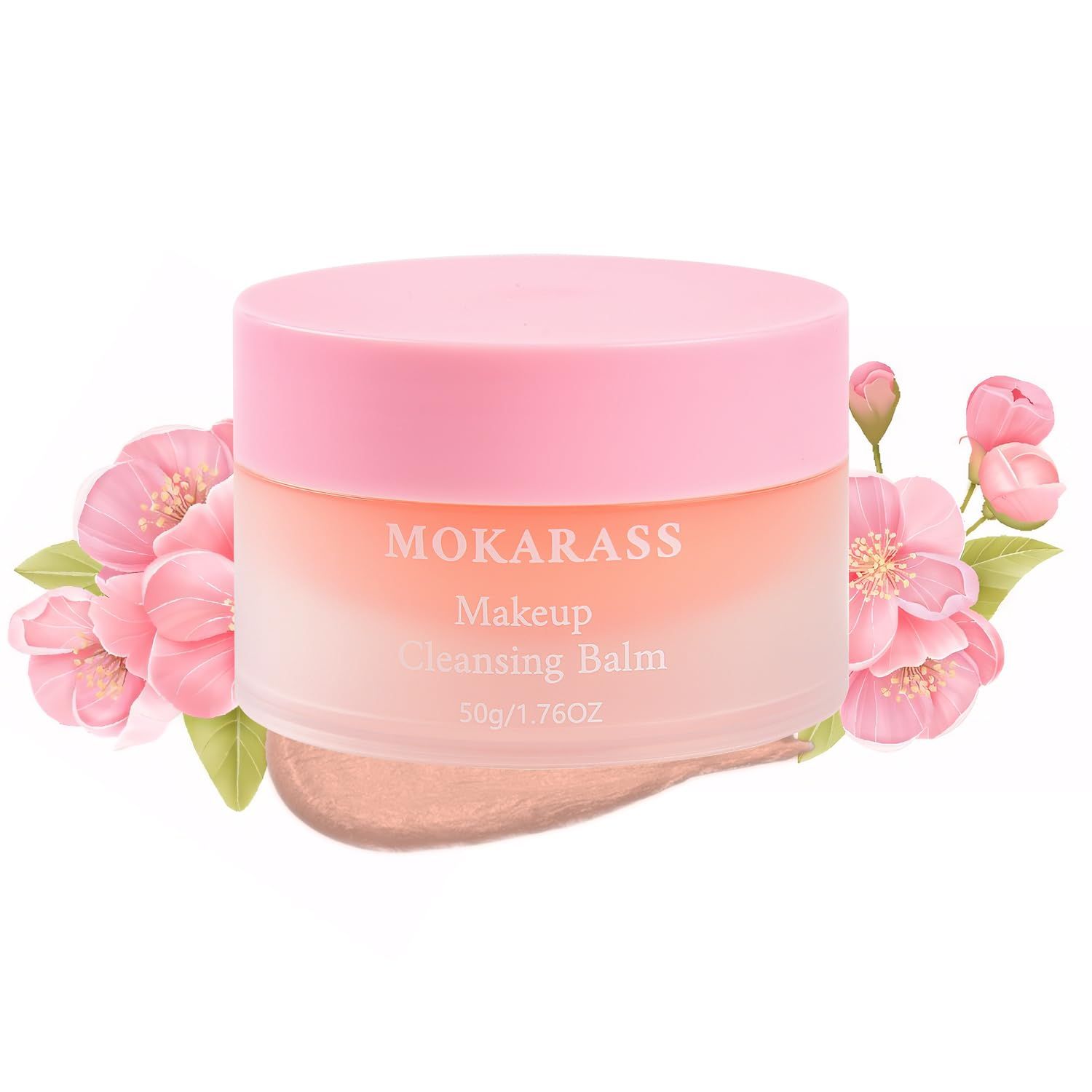 Generic Natural Makeup Cleansing Balm Makeup Melt Balm Infused with Jojoba Seed Oil Grapeseed Oil + Vitamin E -Oil Base Cleanser