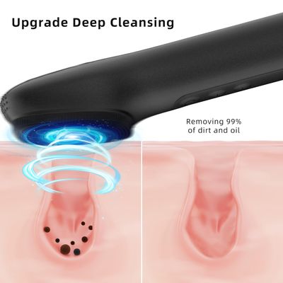 Facial Cleansing Brush Portable Waterproof Rechargeable Face Wash Brush, Electric Deep Cleaning for Men &amp; Women (Black)