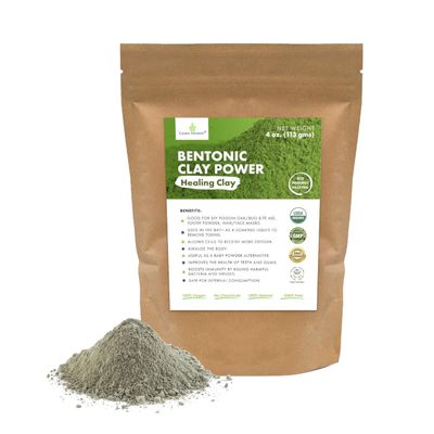 Cosmic Element 100% Pure Calcium Bentonite Clay Powder - Bentonite Clay Food Grade, Vegan, Healing Clay | Skin Care Detox - Deep Pore Cleansing Face &amp; Body Mask for Soft, Smooth, Refreshed Skin | 4 oz
