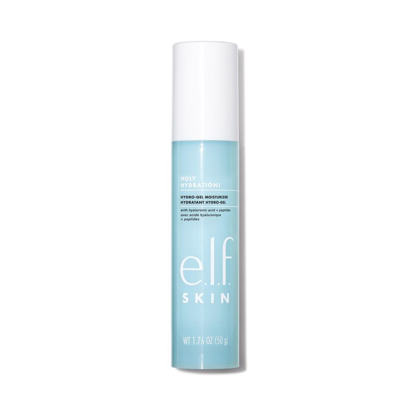 e.l.f. Holy Hydration! Hydro-Gel Moisturizer, Hydrates &amp; Moisturizes Skin for a Plumped Up Complexion, Lightweight &amp; Quick-Absorbing, White, 1.76 Oz