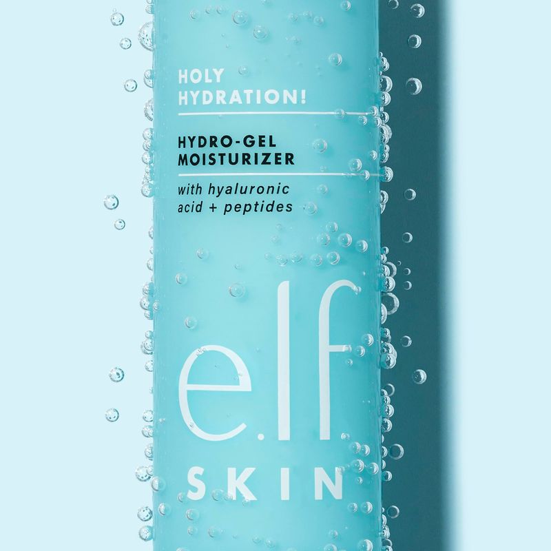 e.l.f. Holy Hydration! Hydro-Gel Moisturizer, Hydrates &amp; Moisturizes Skin for a Plumped Up Complexion, Lightweight &amp; Quick-Absorbing, White, 1.76 Oz