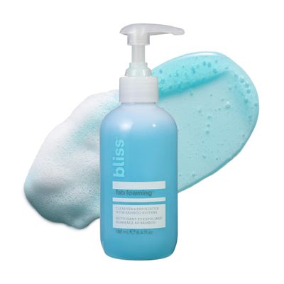 Bliss Fab Foaming 2-In-1 Cleanser and Exfoliator with Bamboo Buffers - 6.4 Fl Oz - Oil-Free Gel Face Wash - Makeup Remover - Vegan &amp; Cruelty Free