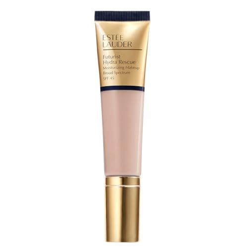 Este Lauder Futurist Hydra Rescue Moisturizing Foundation SPF 45 for a 12-Hour Glow, 1.2 Fl Oz, 3C2 Pebble