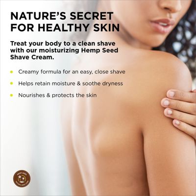 Hemp Seed Shave Cream, Isle of You - 8 oz - Nourishes &amp; Protects Skin - With Hemp Seed Oil, Argan Oil &amp; Vitamin E - Vegan, Cruelty Free