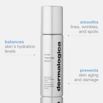 Dermalogica Smart Response Facial Serum, Anti Aging Serum with Lactic Acid and AHA, Hydrate, Brighten and Soothe Fine Lines and Wrinkles - 1.0 fl oz
