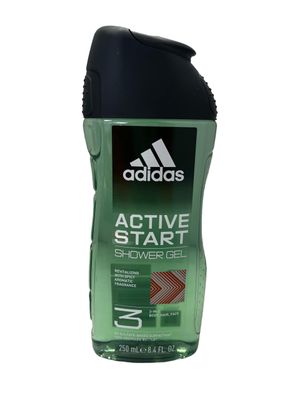 Adidas Revitalising Active Start 3 in 1 Face, Hair &amp; Body Shower Gel 250ml