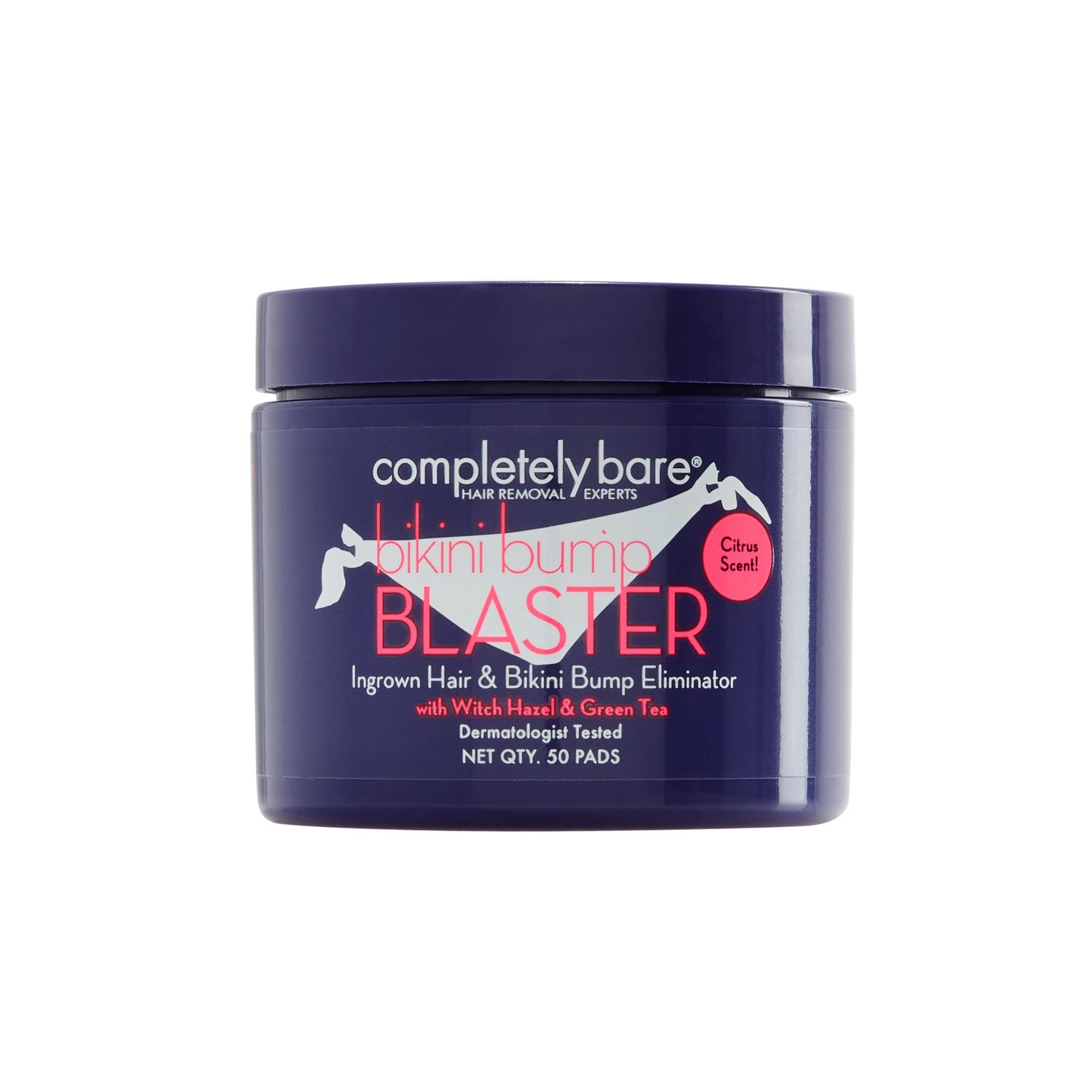 completely bare bikini bump BLASTER Ingrown Hair &amp; Bikini Bump Eliminator - Exfoliating AHAs &amp; BHAs