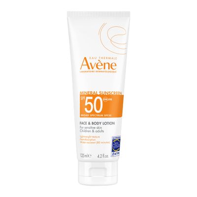 Eau Thermale Avne Mineral Sunscreen Broad Spectrum SPF 50 Face and Body Lotion 4.23 fl. Oz.