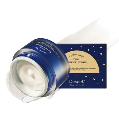 DaseuL Perfect Sleep Super Barrier Cream 1.69fl.oz/50ml, Hyaluronic Acid, Cactus Extract &amp; Pro-Ceramides to Hydrate, Moisturize &amp; Strengthen Skin Barrier, Sleep-Beauty, Korean Overnight Skin Care