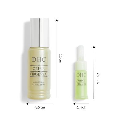 DHC Olive Virgin Oil and Olive Virgin Oil Mini, Facial Moisturizer, Hydrating, Nourishing, Lightweight, Fragrance and Colorant Free, All Skin Types, 1 fl. oz. and 0.16 fl. oz.