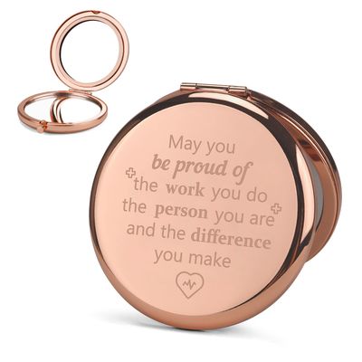 Dealoco Nurse Gifts for Women,Nurses Week Gifts,Rose Gold Makeup Mirror,Nurse Appreciation Gifts,Nurse Graduation Gift,Nurse, Valentines Gifts for Nurses,Nurses Day Gifts,Gifts for Nurses Women