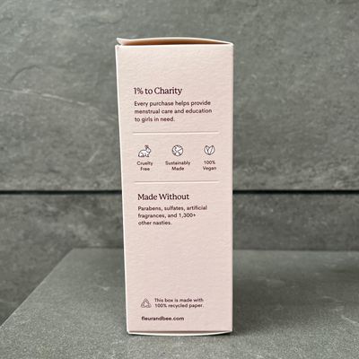 FLEUR &amp; BEE Face Wash | 100% Vegan &amp; Cruelty Free | Non Drying, Gentle, Daily Use | Dermatologist Tested Facial Cleanser with Natural and Organic Ingredients | So Clean (3.7 Fl Oz)