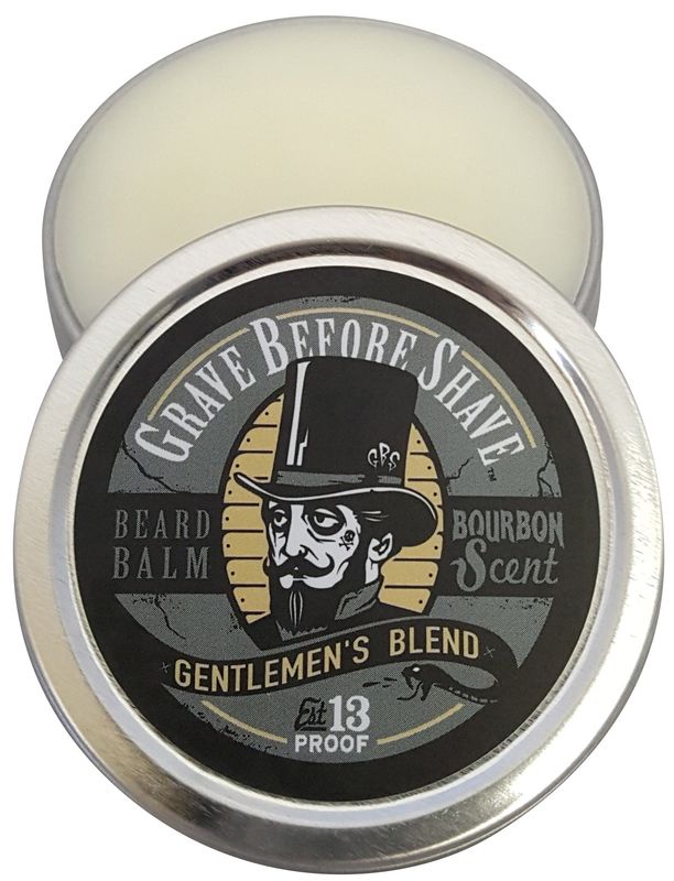 GRAVE BEFORE SHAVE Gentlemen's Blend Beard Balm (Bourbon Scent) (4 oz.)