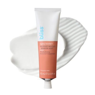 Bliss Mighty Biome Probiotic Nourishing Moisturizer | Ultra-Hydrating with Squalane &amp; Coconut Oil | Strengthens Skin Barrier | 2 oz